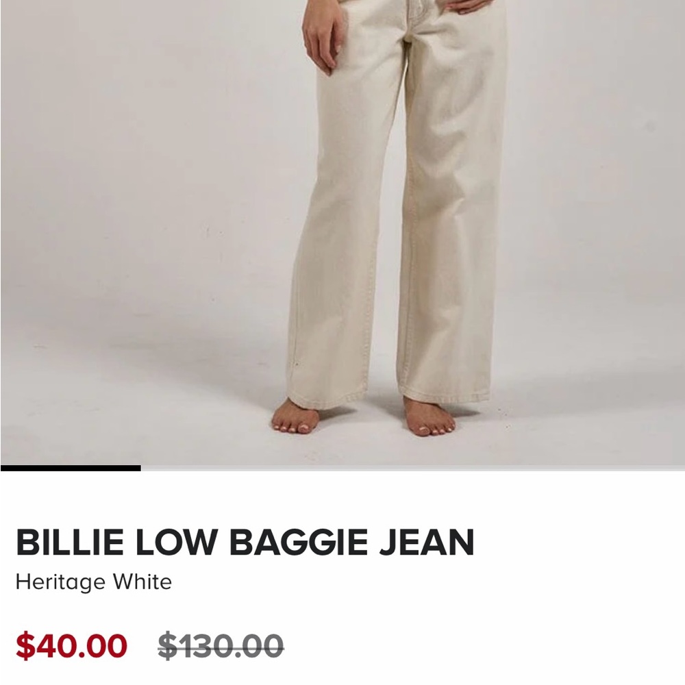 White Straight-Leg Pants